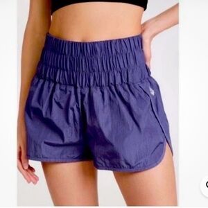 Free People Movement The Way Home Electric Blue Athletic Shorts Women’s Size L